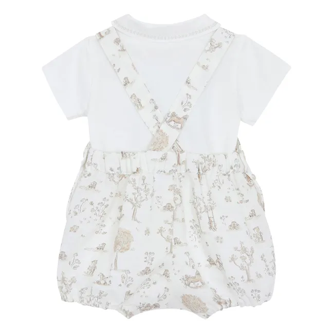 Ensemble Body et Barboteuse Jouets | Ecru