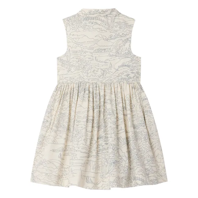 Robe Anne Paysage Coton Bio | Ecru