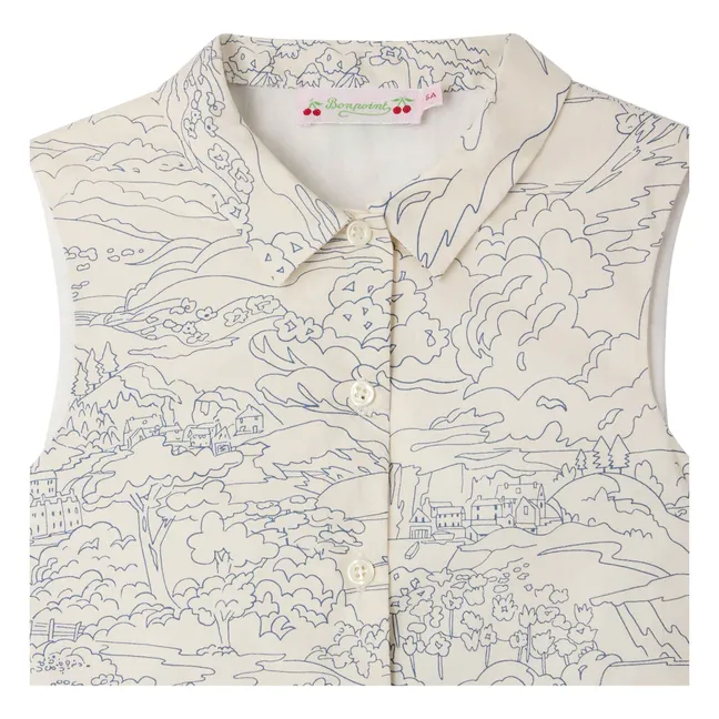 Robe Anne Paysage Coton Bio | Ecru