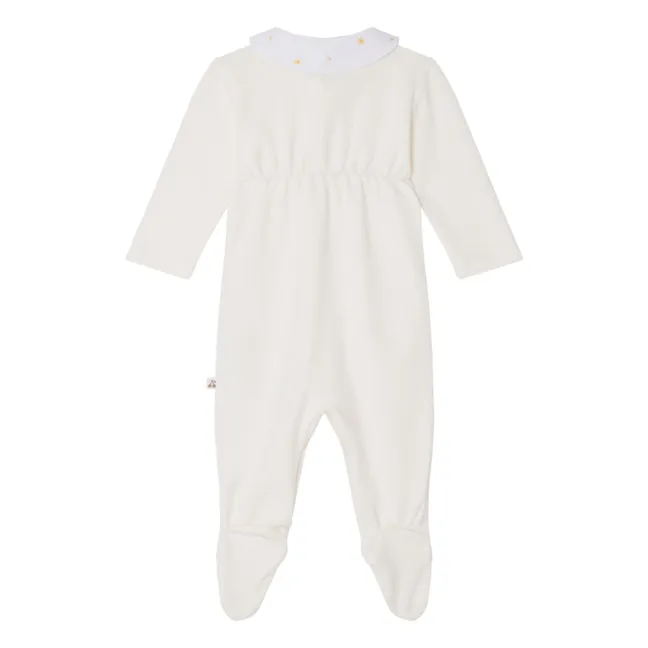 Pijama de algodón ecológico Tilouan | Crema