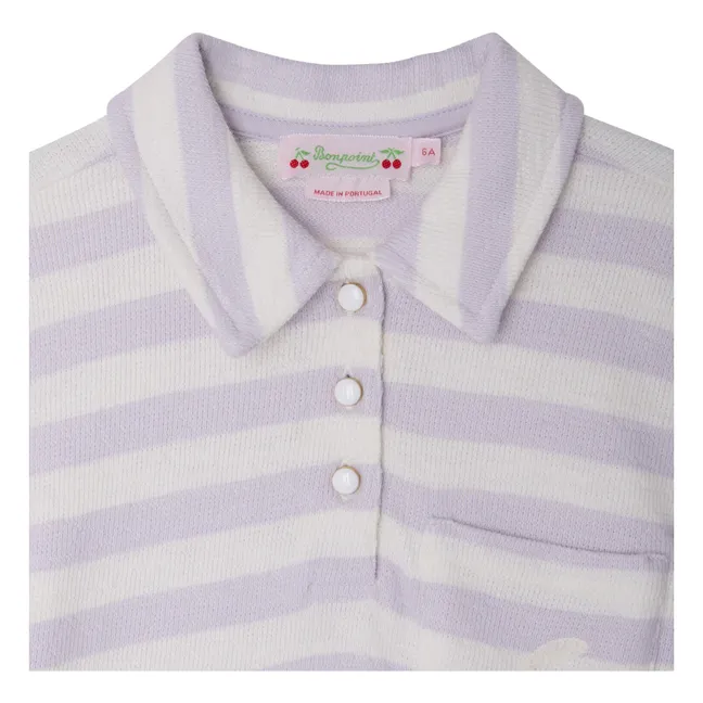 Vestido lobo a rayas | Blanco