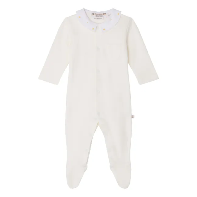 Pijama de algodón ecológico Tilouan | Crema