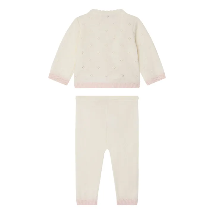 Laurina Laine Cardigan and Legging Set | White- Product image n°2