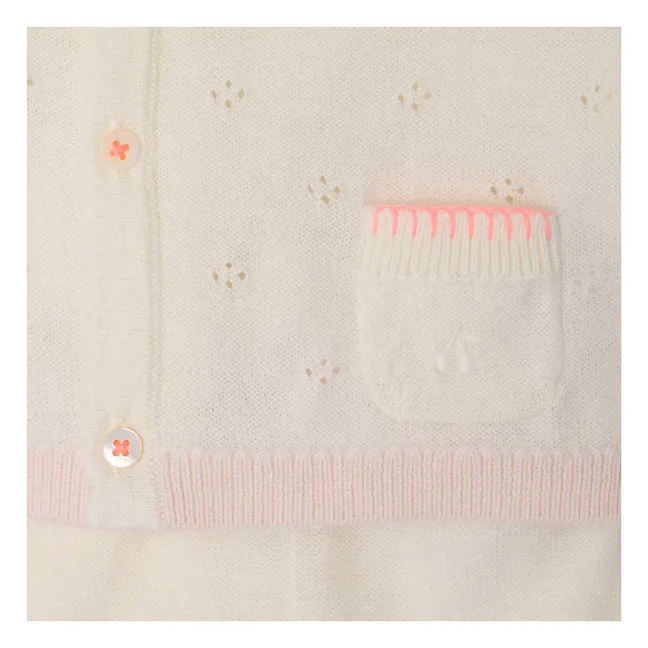 Conjunto de chaqueta de lana y pantalón Laurina | Blanco