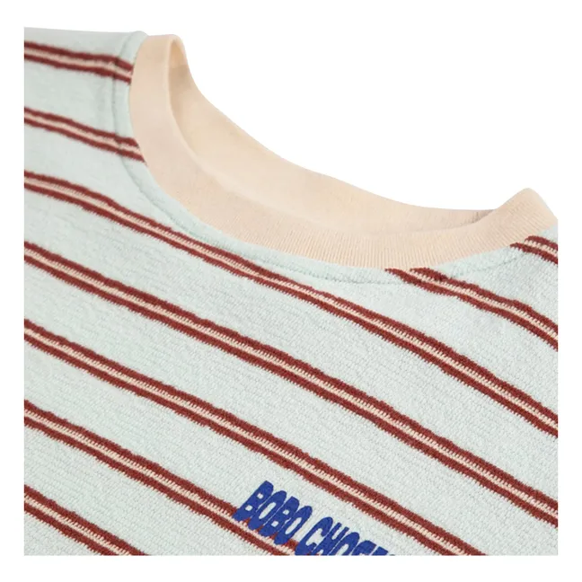 Camiseta de rayas Bobo Choses | Azul Pálido