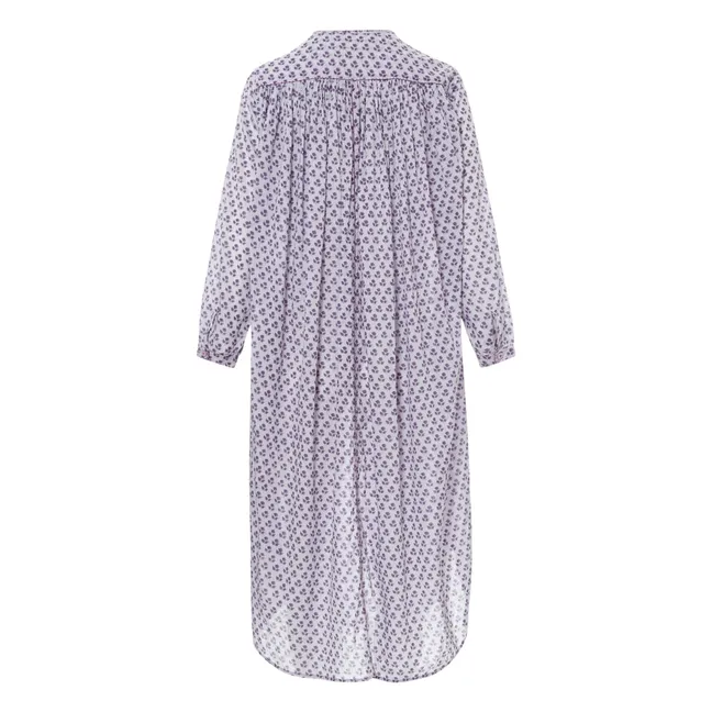 Robe Cigarette Fleurs | Violet
