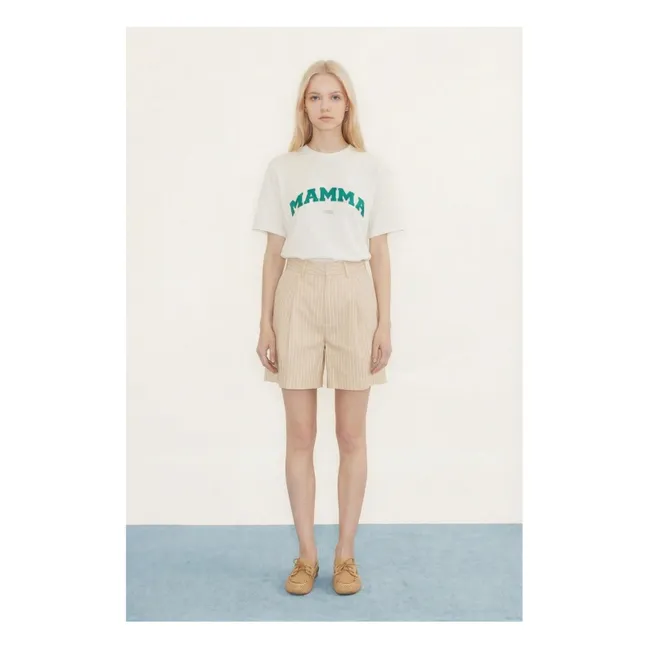 T-shirt Mamma Coton Bio | Blanc cassé