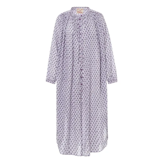Robe Cigarette Fleurs | Violet