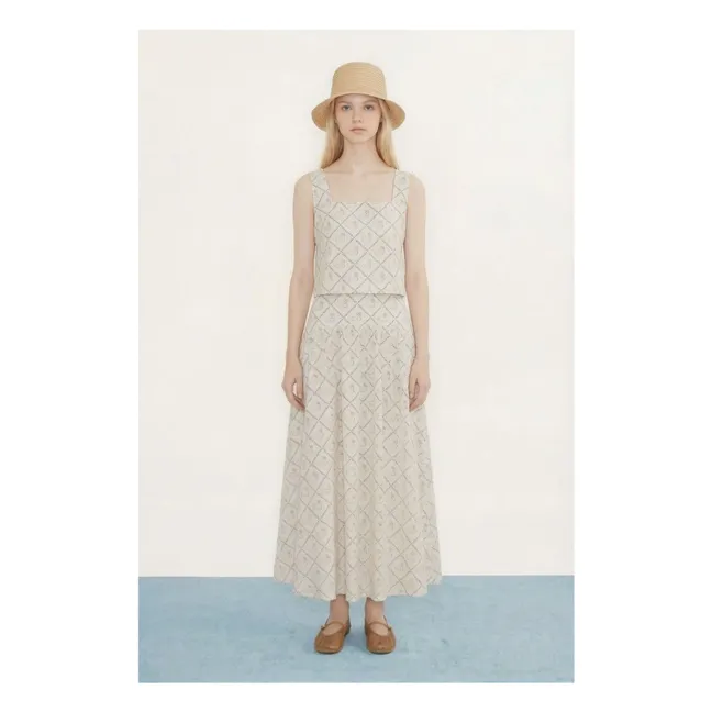 Jupe Cygne Coton | Beige