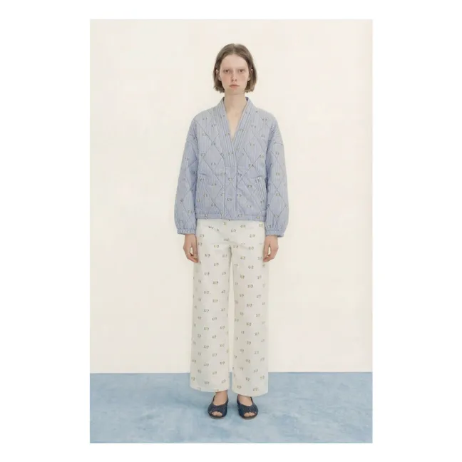 Veste Rayures Coton | Bleu