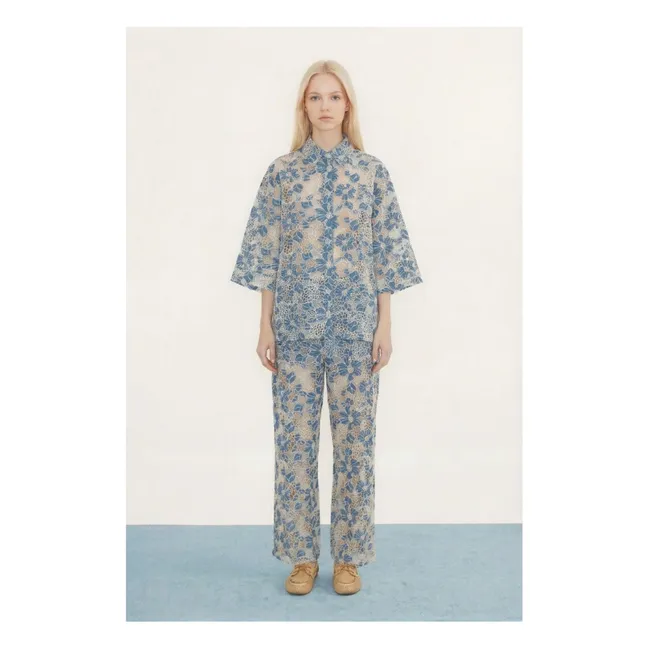 Pantalon Coton | Bleu