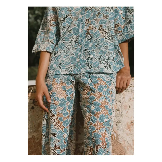Pantalon Coton | Bleu
