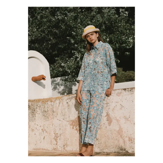 Pantalon Coton | Bleu