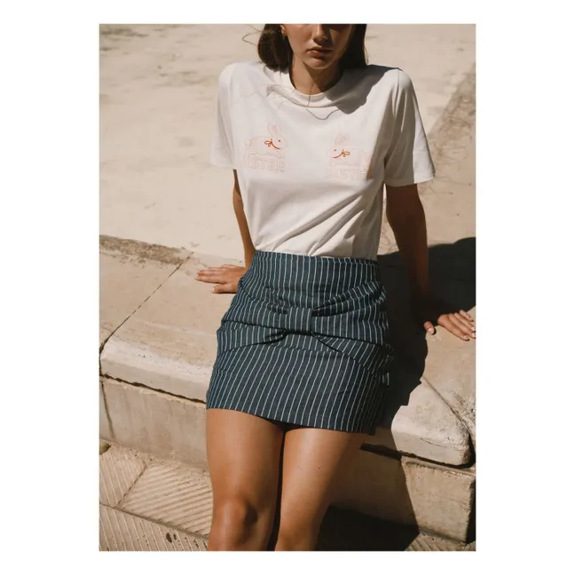 T-shirt Lapin Coton Bio | Blanc cassé