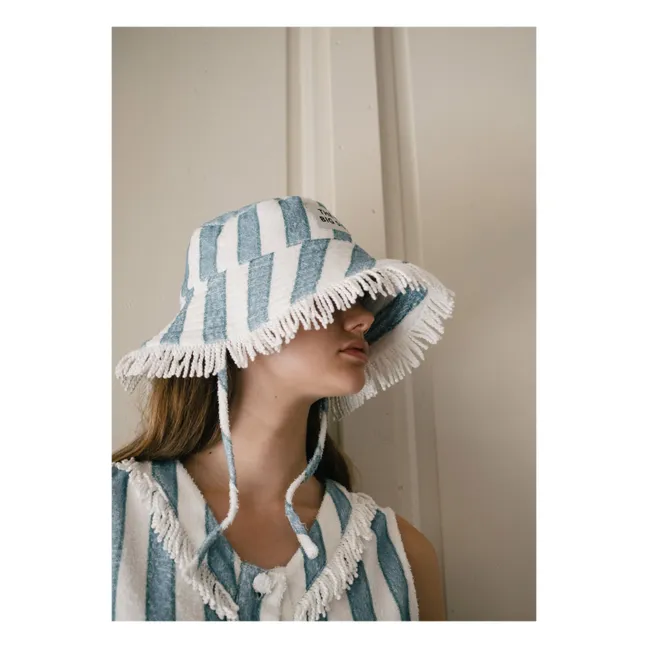 Bob Rayures Coton | Bleu