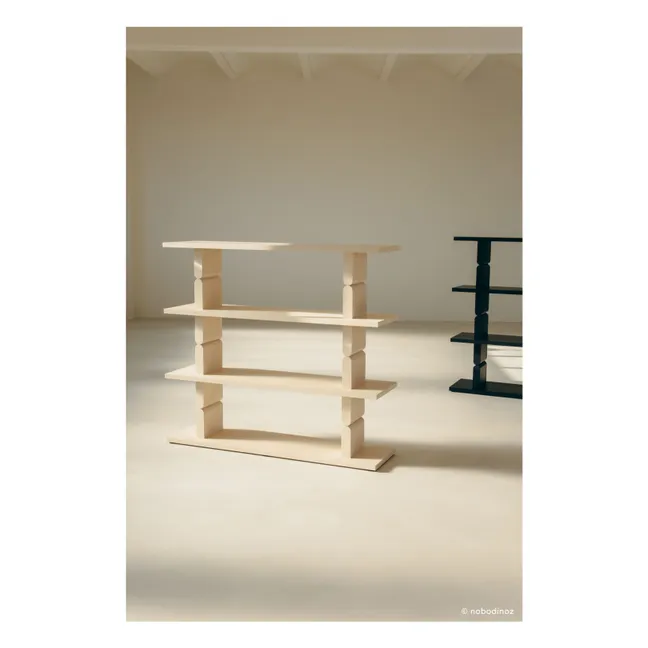 Librería de madera pintada Noon | Marfil