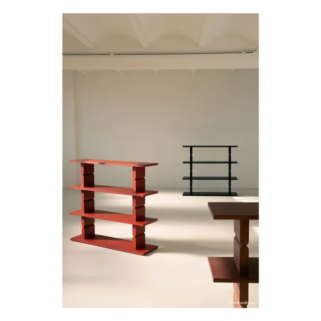 Librería de madera pintada Noon | Negro