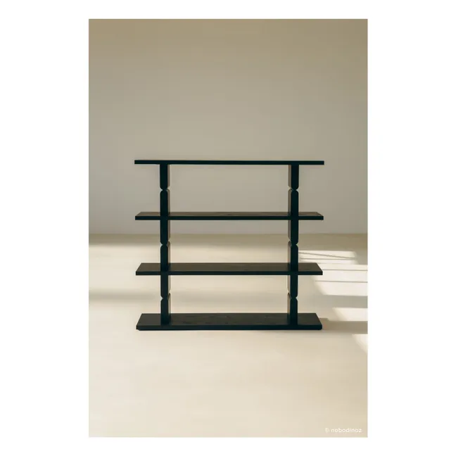 Noon painted wood bookcase | Black