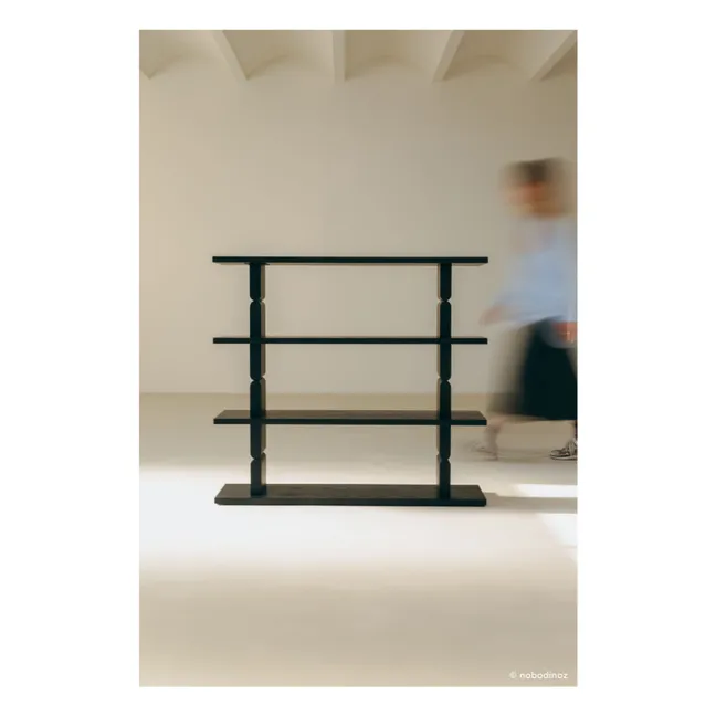 Librería de madera pintada Noon | Negro