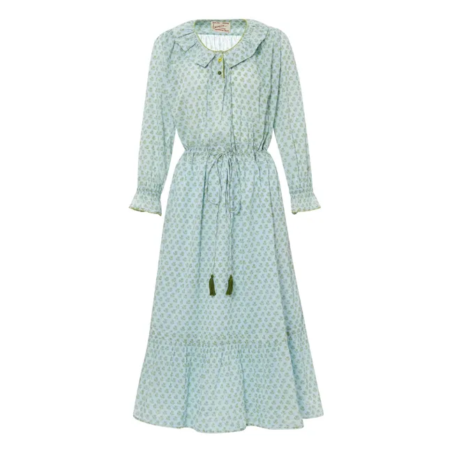 Robe Jones Fleurs | Bleu