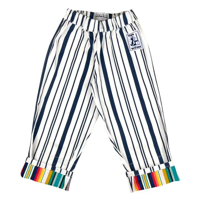 Pantalon Evolutif Biarritz Sunset Rayé | Bleu marine