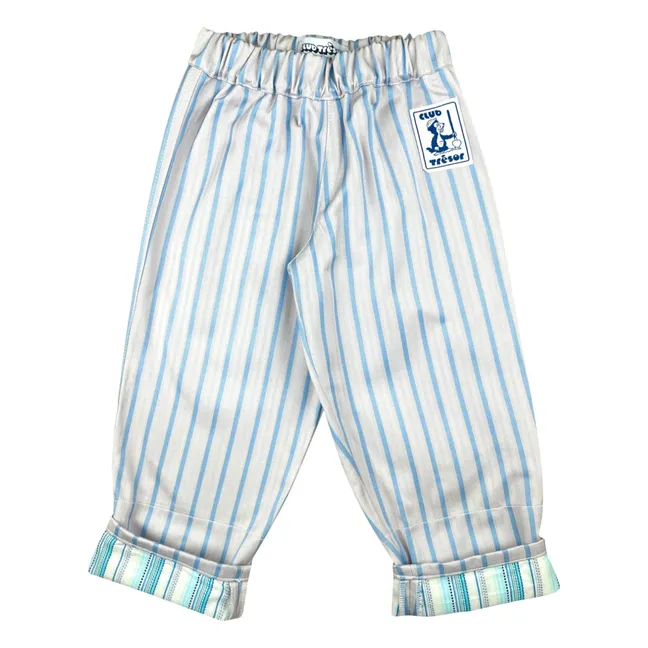 Pantalones evolutivos de rayas Pastel Fever | Crudo