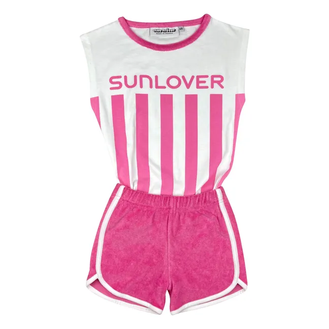 Conjunto de toalla y pantalón corto Sunlover | Rosa