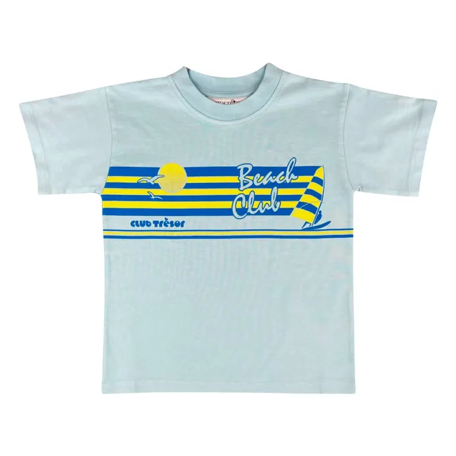 T-shirt Beach Club | Bleu pâle