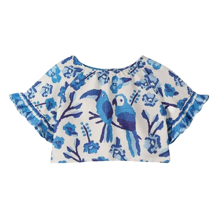 Blusa Jardin de Fleurs | Azul- Imagen del producto n°0