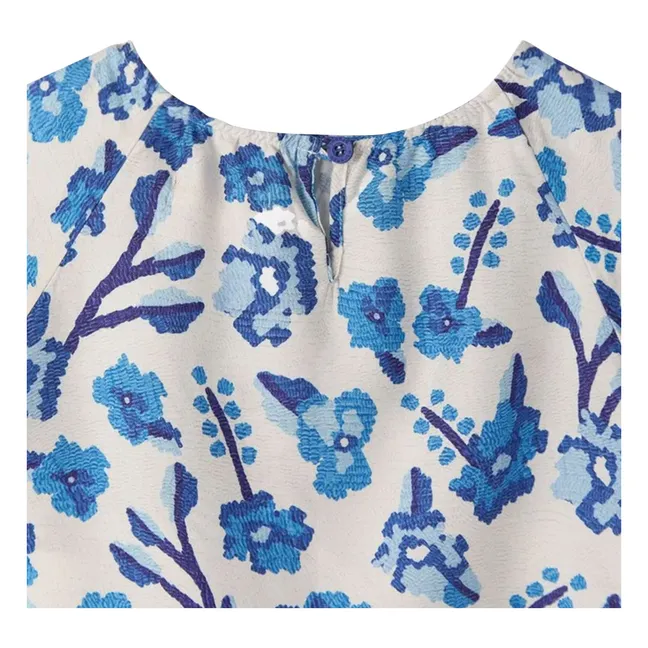 Blouse Jardin de Fleurs | Bleu