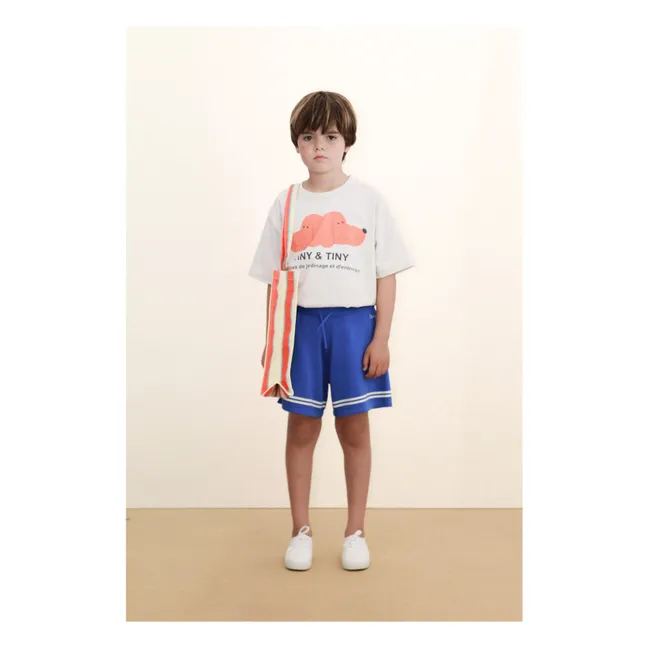 T-shirt Chiens Tiny & Tiny Coton Bio | Beige chiné