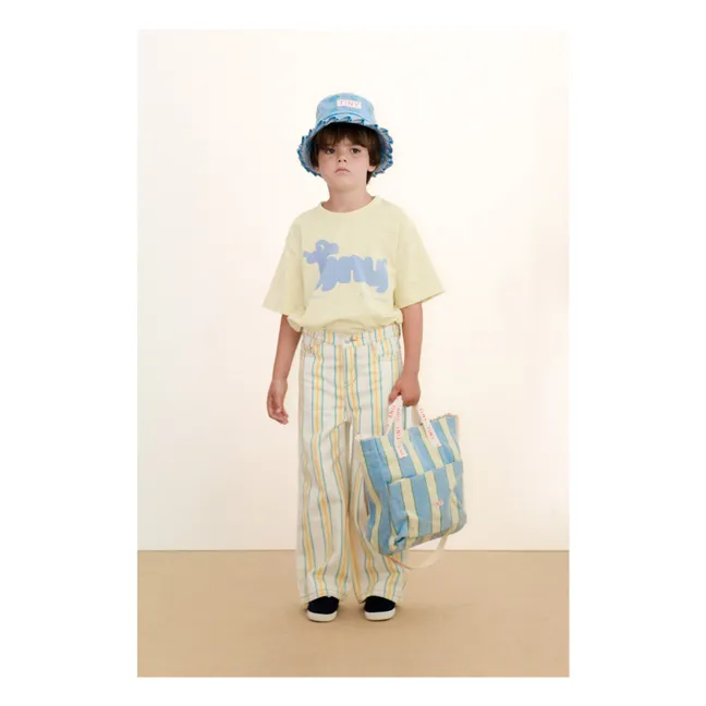 T-shirt Tiny Chien Coton Bio | Jaune pâle