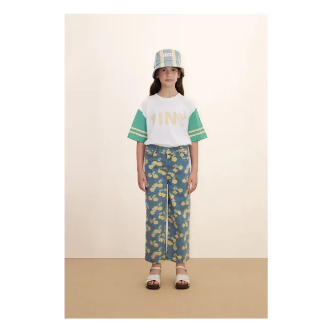 Tiny Colorblock T-Shirt Bio-Baumwolle | Weiß