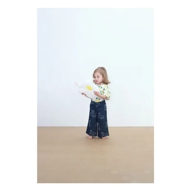 Camiseta naranja Algodón orgánico | Blanco