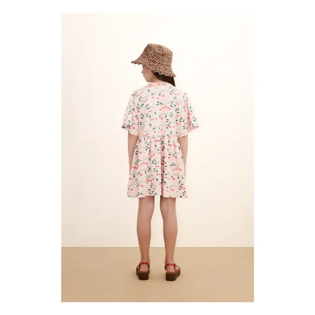Robe Cerises Coton Bio | Rose pâle