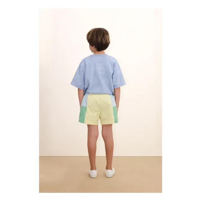 Short Colorblock | Bleu