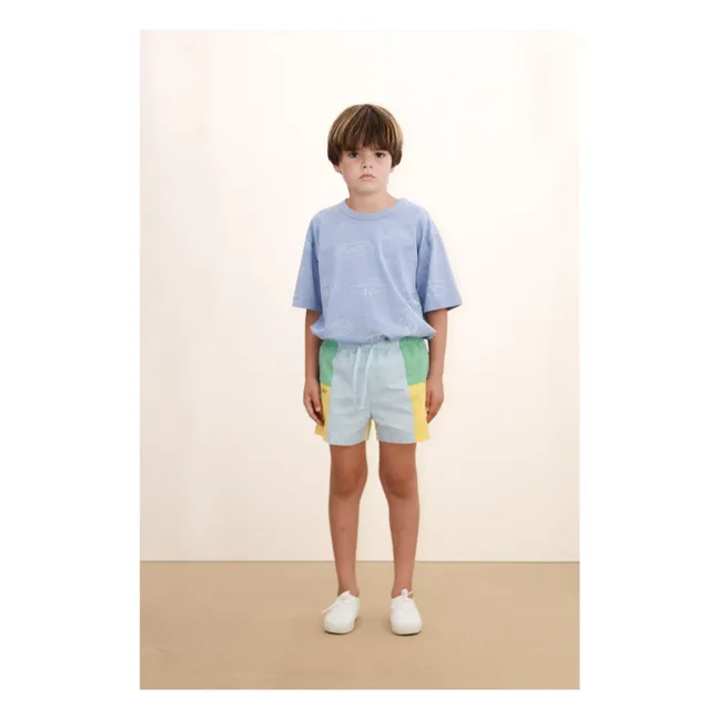 Short Colorblock | Bleu