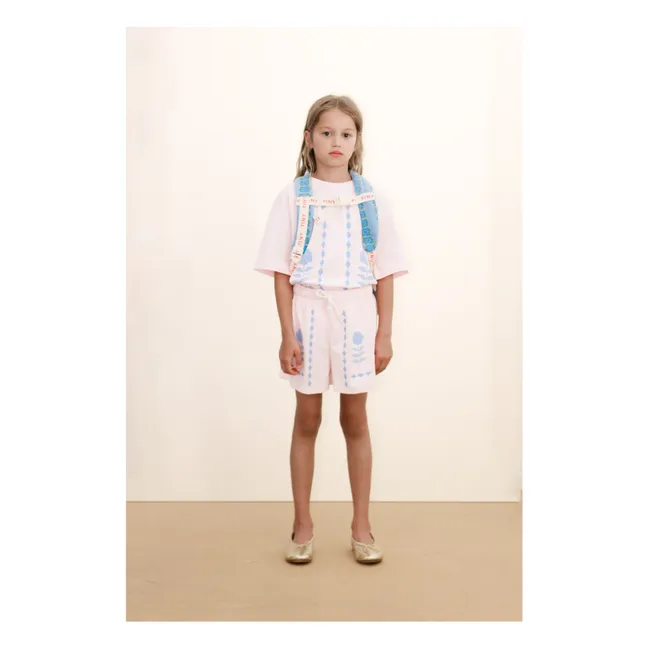 Denim Floral Backpack | Blue