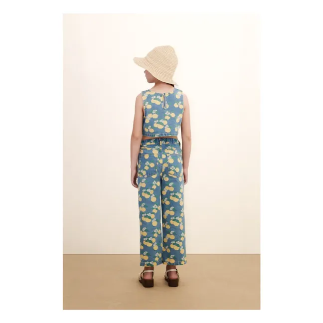 Top vaquero naranja | Azul