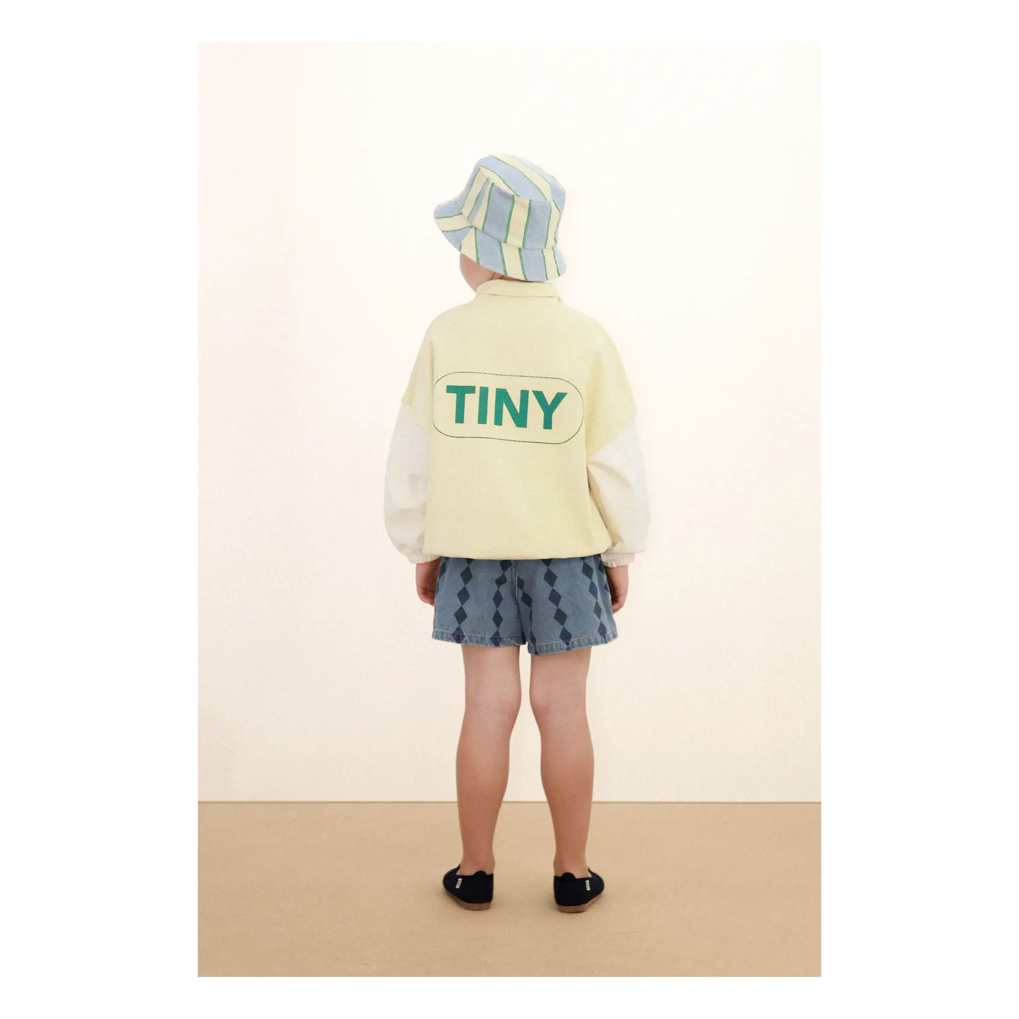 Short Denim Losanges | Bleu- Image produit n°2