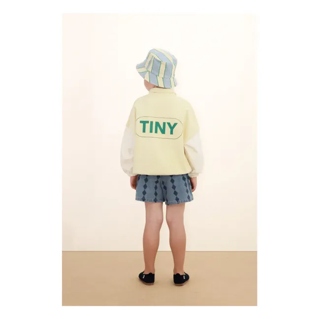 Short Denim Losanges | Bleu