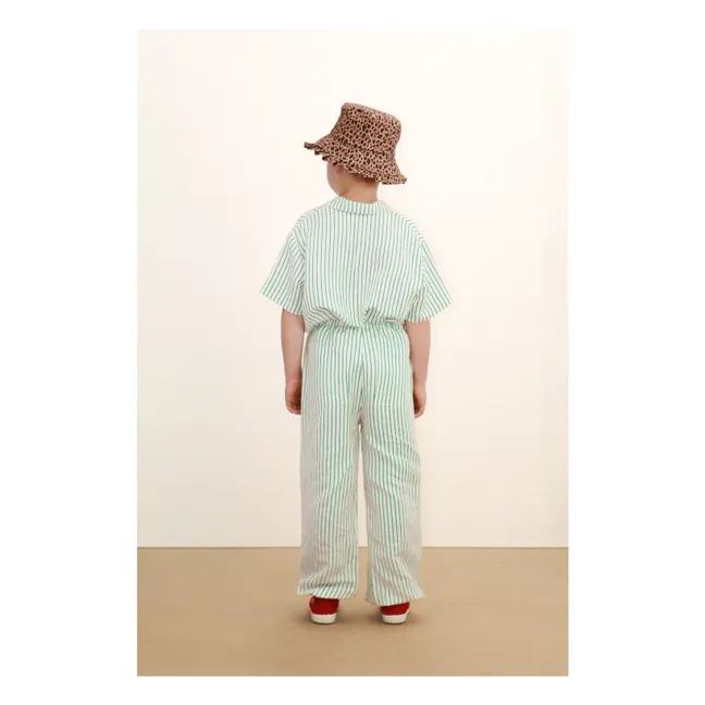 Chemise Rayée Lin | Blanc