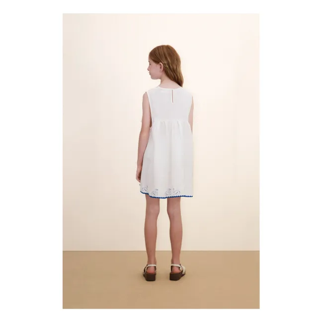 Robe Cygnes Lin | Blanc
