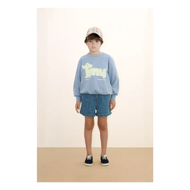 Sweat Tiny Coton Bio | Grey blue