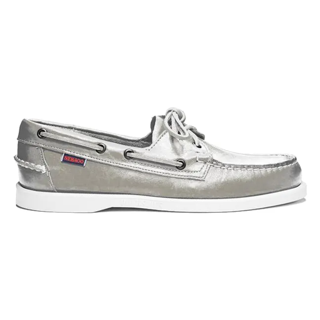 Docksides Portland Met Mokassins  | Silber