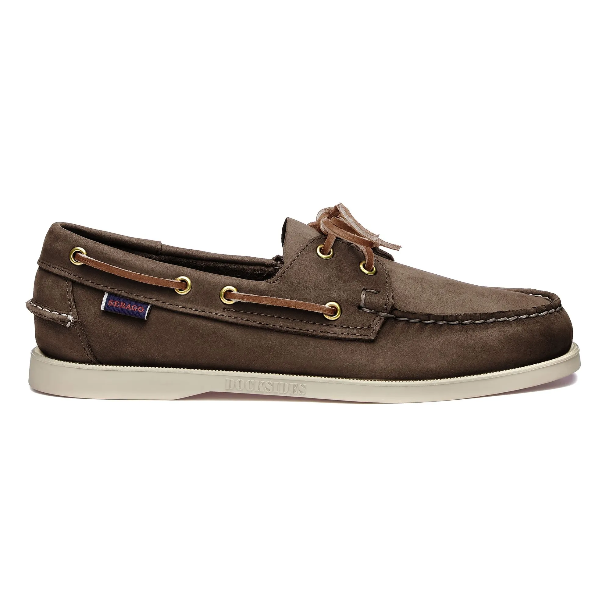 Sebago Brown Docksides Portland Nubuck Loafers