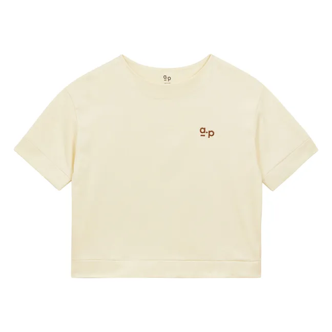 Jersey organic cotton T-shirt | Ecru