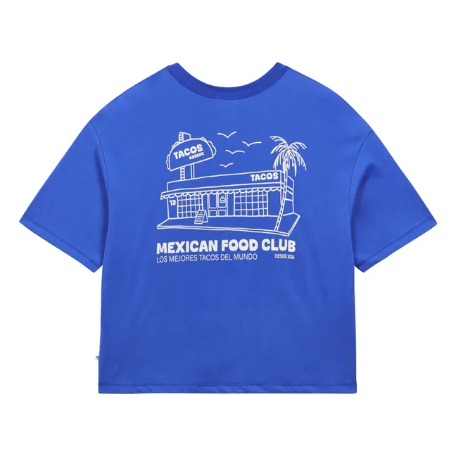 T-shirt Mexican Food Coton Bio | Bleu roi