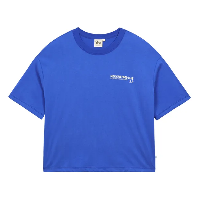 T-shirt Mexican Food Coton Bio | Bleu roi