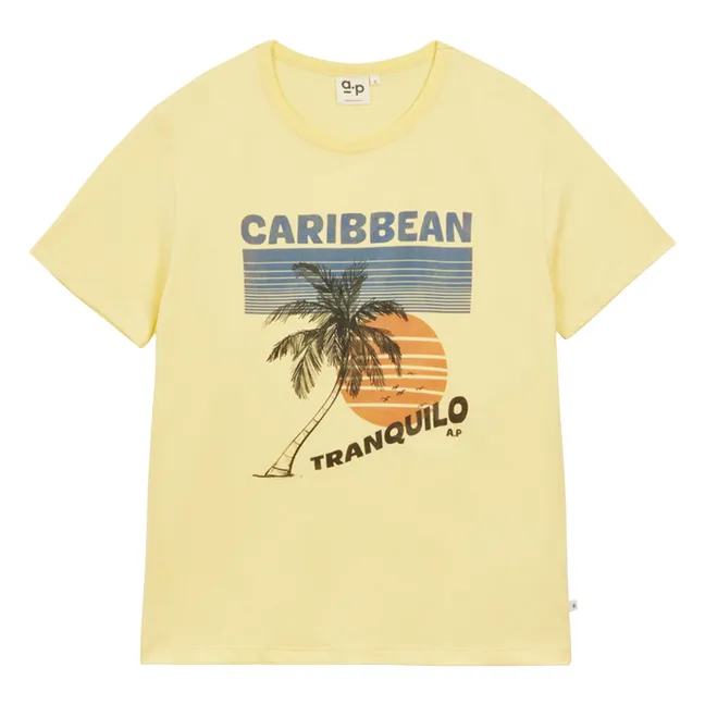 T-shirt Caribbean Coton Bio | Jaune